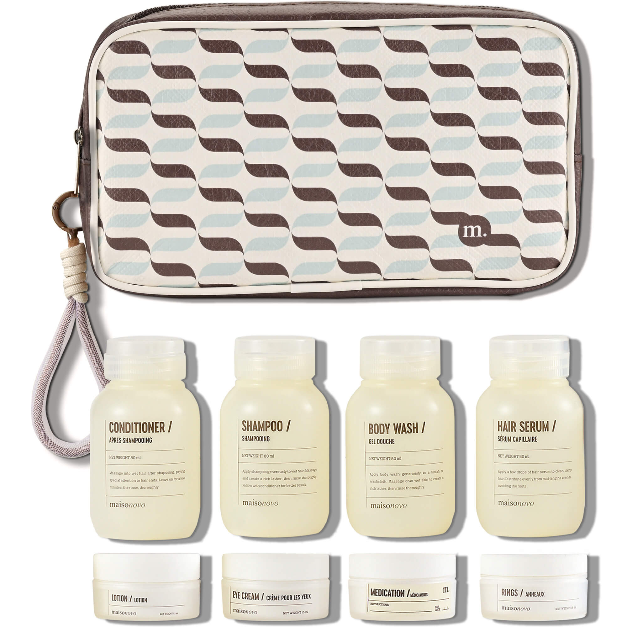 brown - clear set