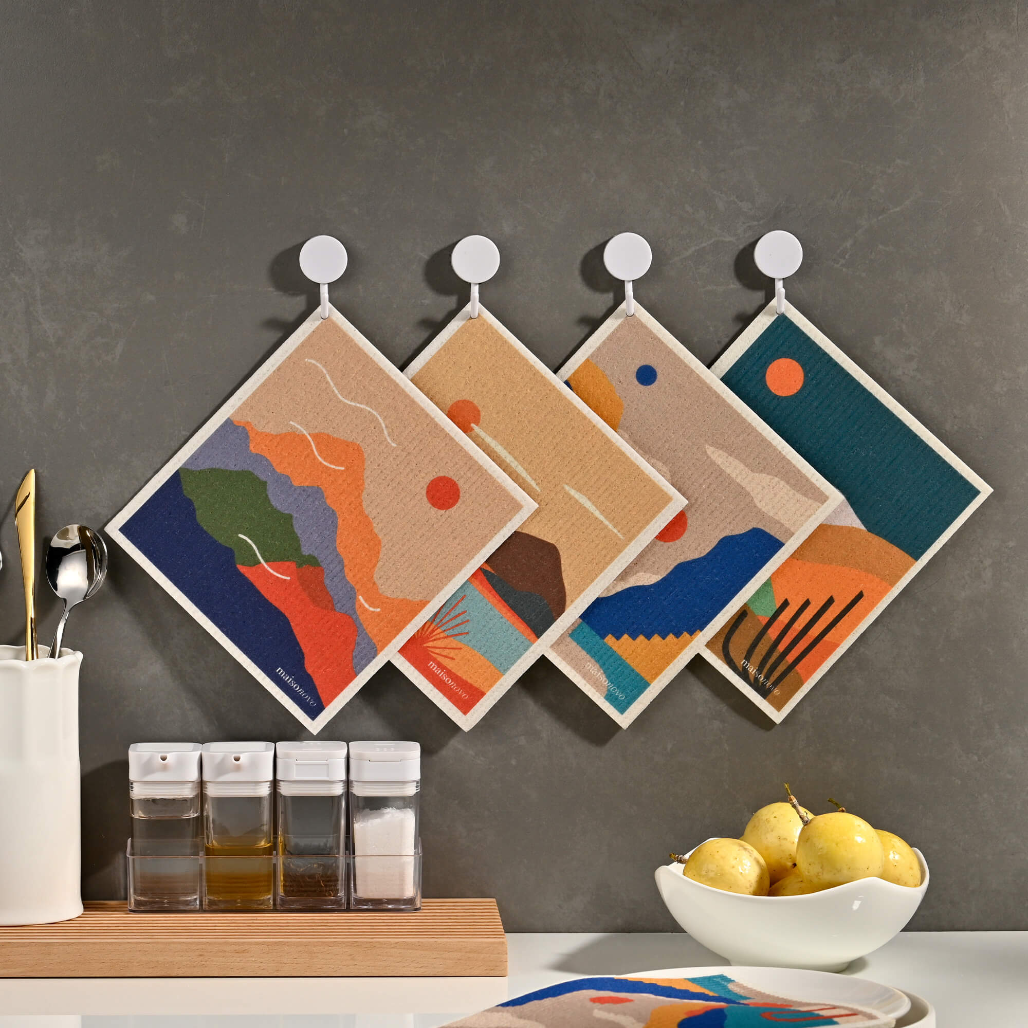 Reusable Dishcloth Abstract