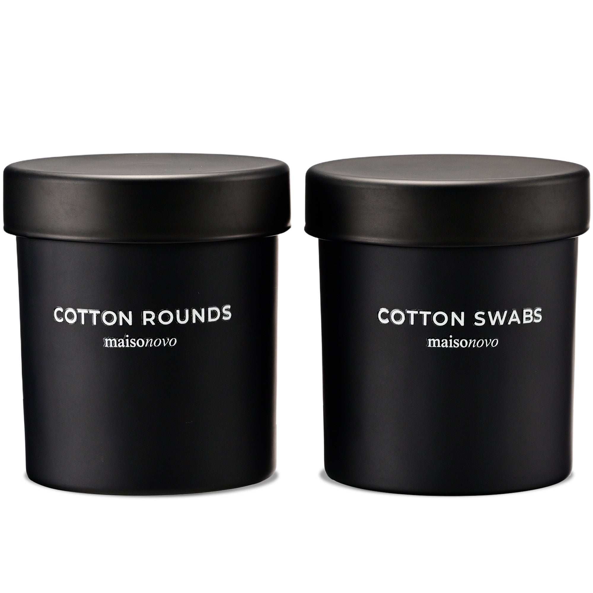 The Pebble - Modern Glass Q-Tip Jars
