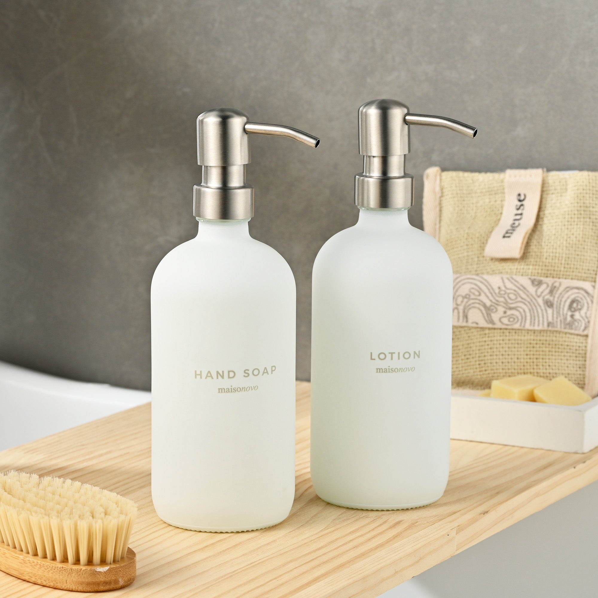 Glass Soap Dispensers Black