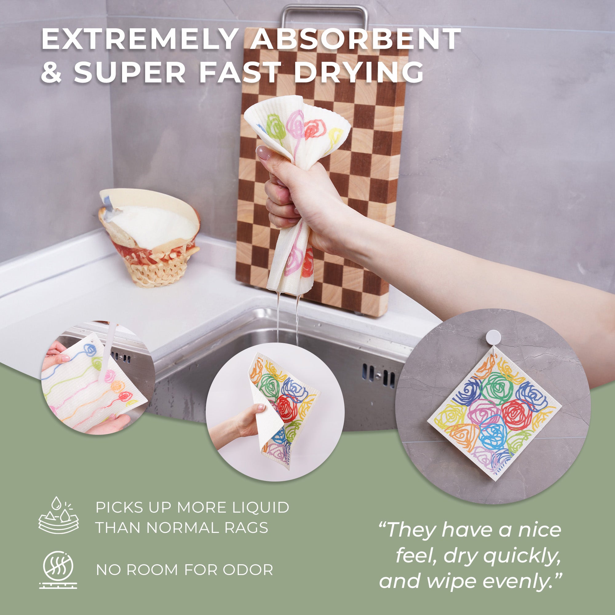Reusable Dishcloth Abstract