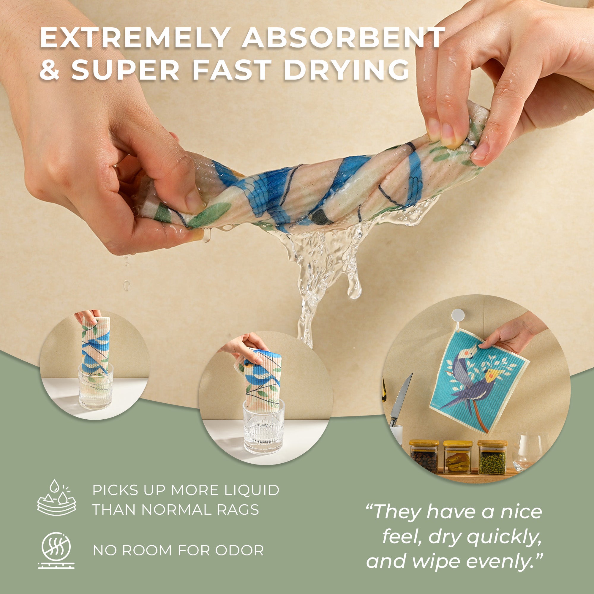 Reusable Dishcloth Abstract