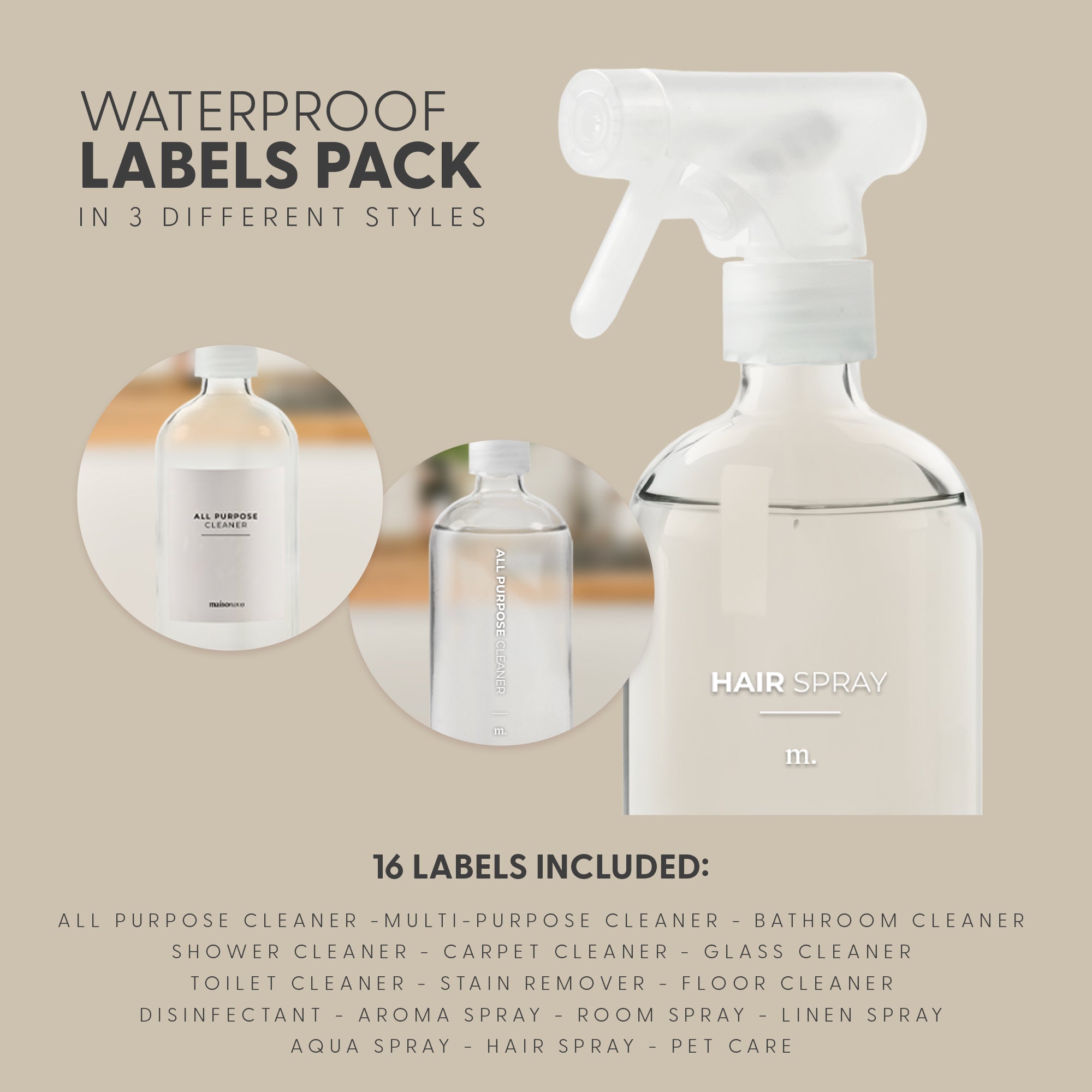 #Color_Clear Bottle / White Pump