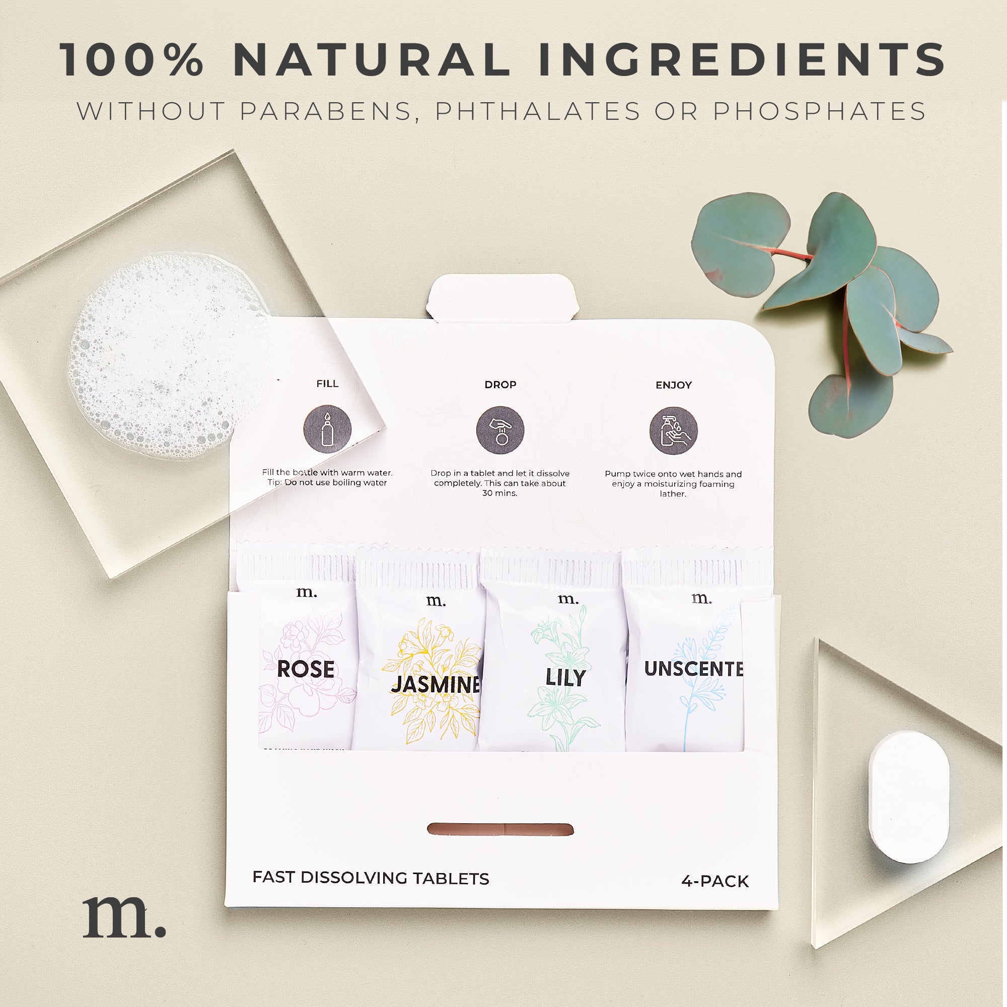 Foaming Hand Soap Tablets Mix x 12