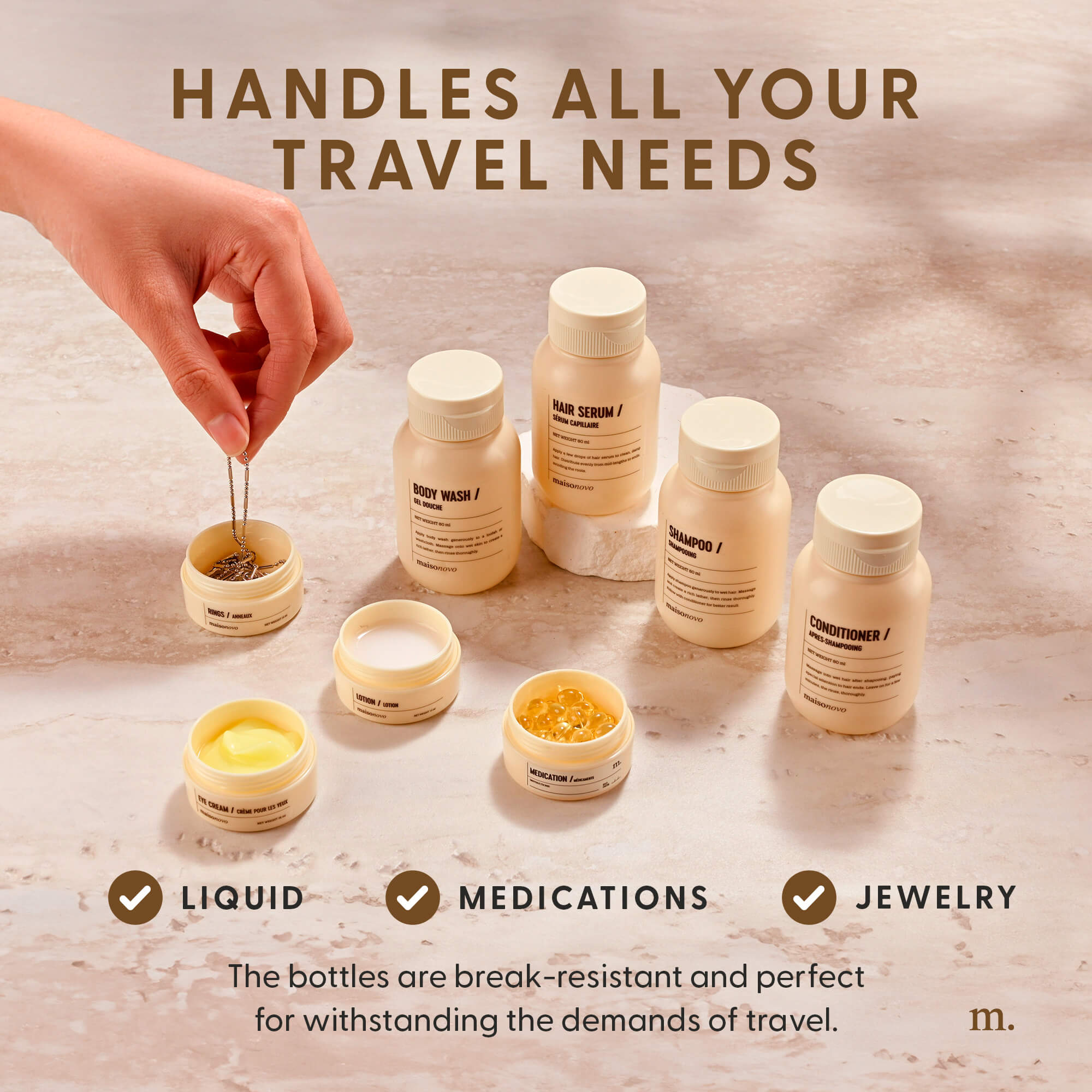 brown - yellow set