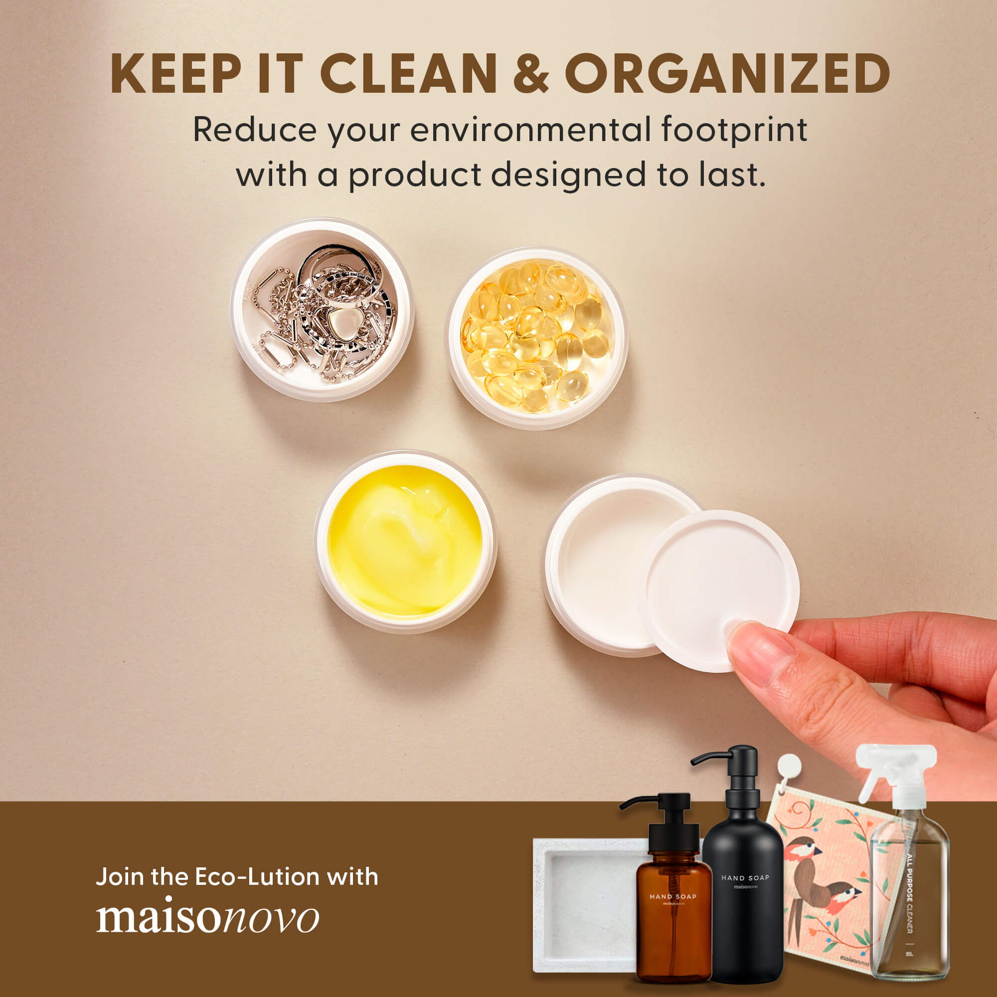brown - clear set