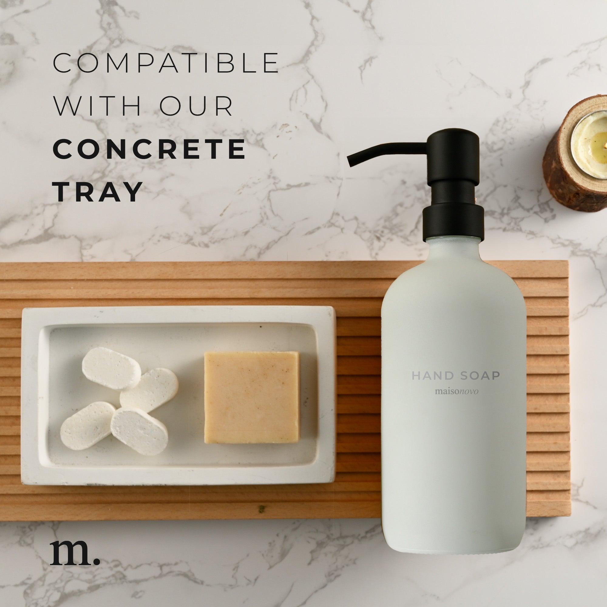 Glass Soap Dispensers White / Black