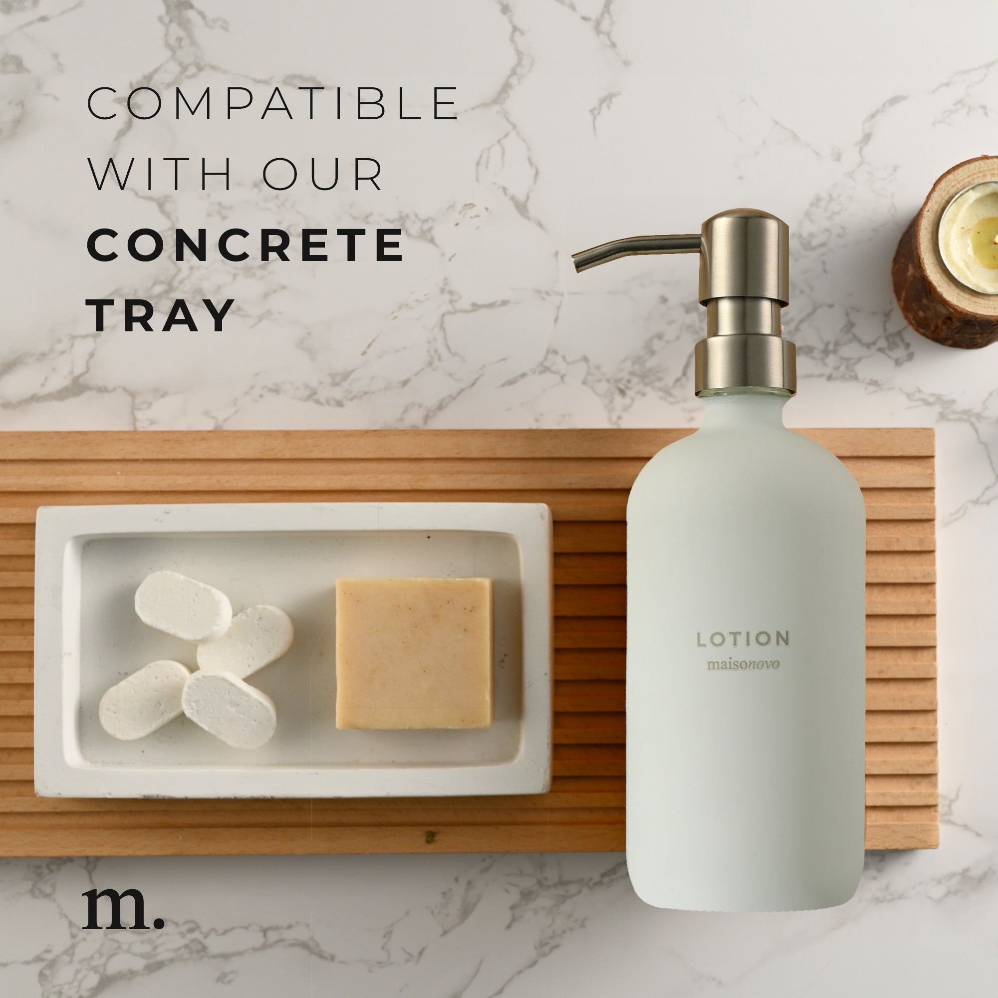 The Pebble - Glass Soap Dispenser Set