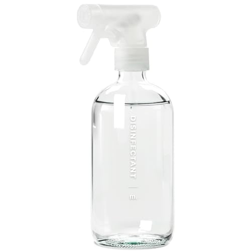 Amber Glass Spray Bottle – 16.9oz (Single) with 16 Reusable Labels