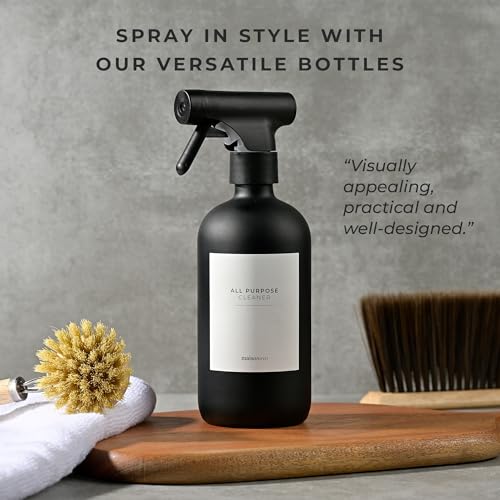 Amber Glass Spray Bottle Set – 16.9oz (Pack of 2)