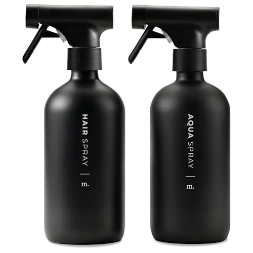 Amber Glass Spray Bottle Set – 16.9oz (Pack of 2)