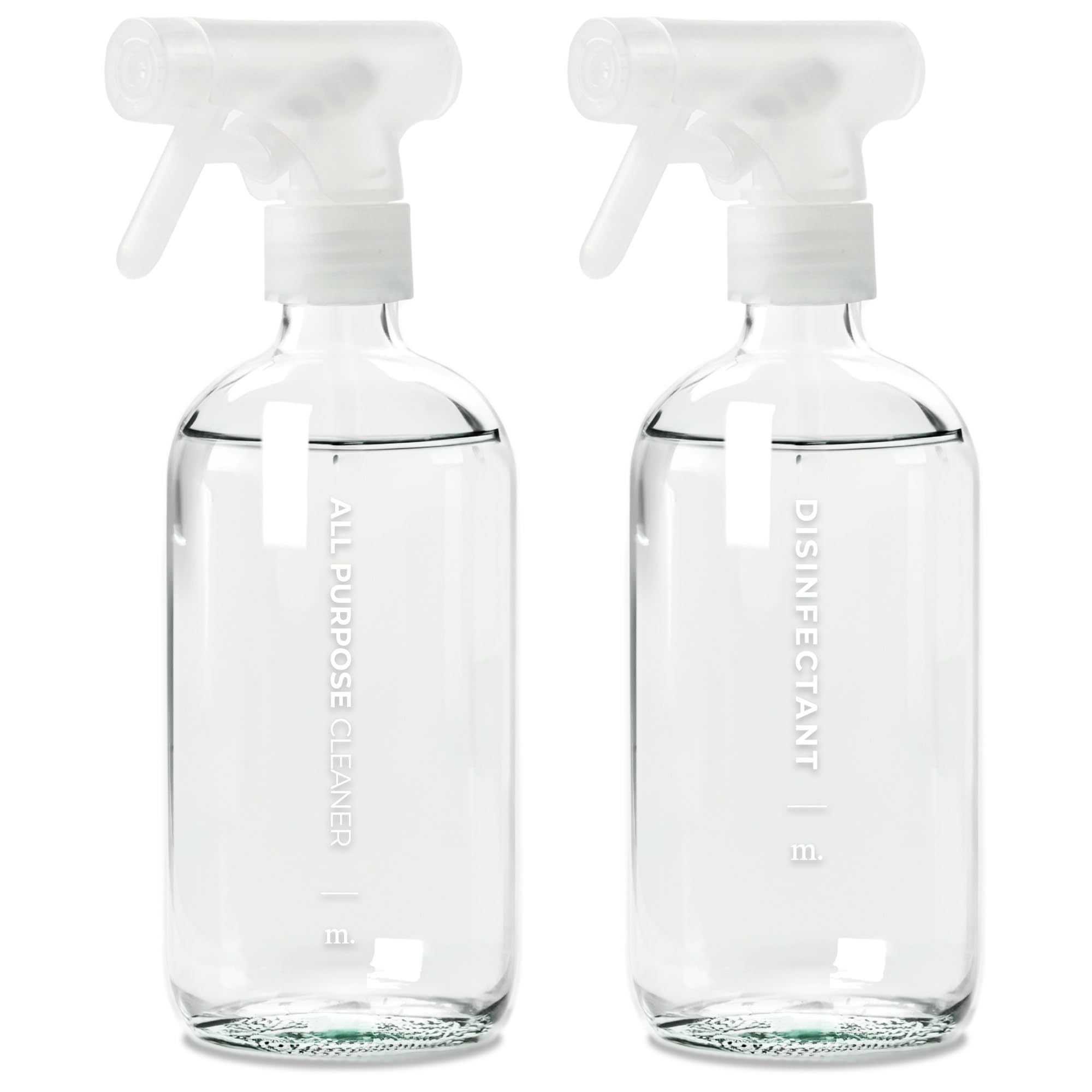 Amber Glass Spray Bottle Set – 16.9oz (Pack of 2)