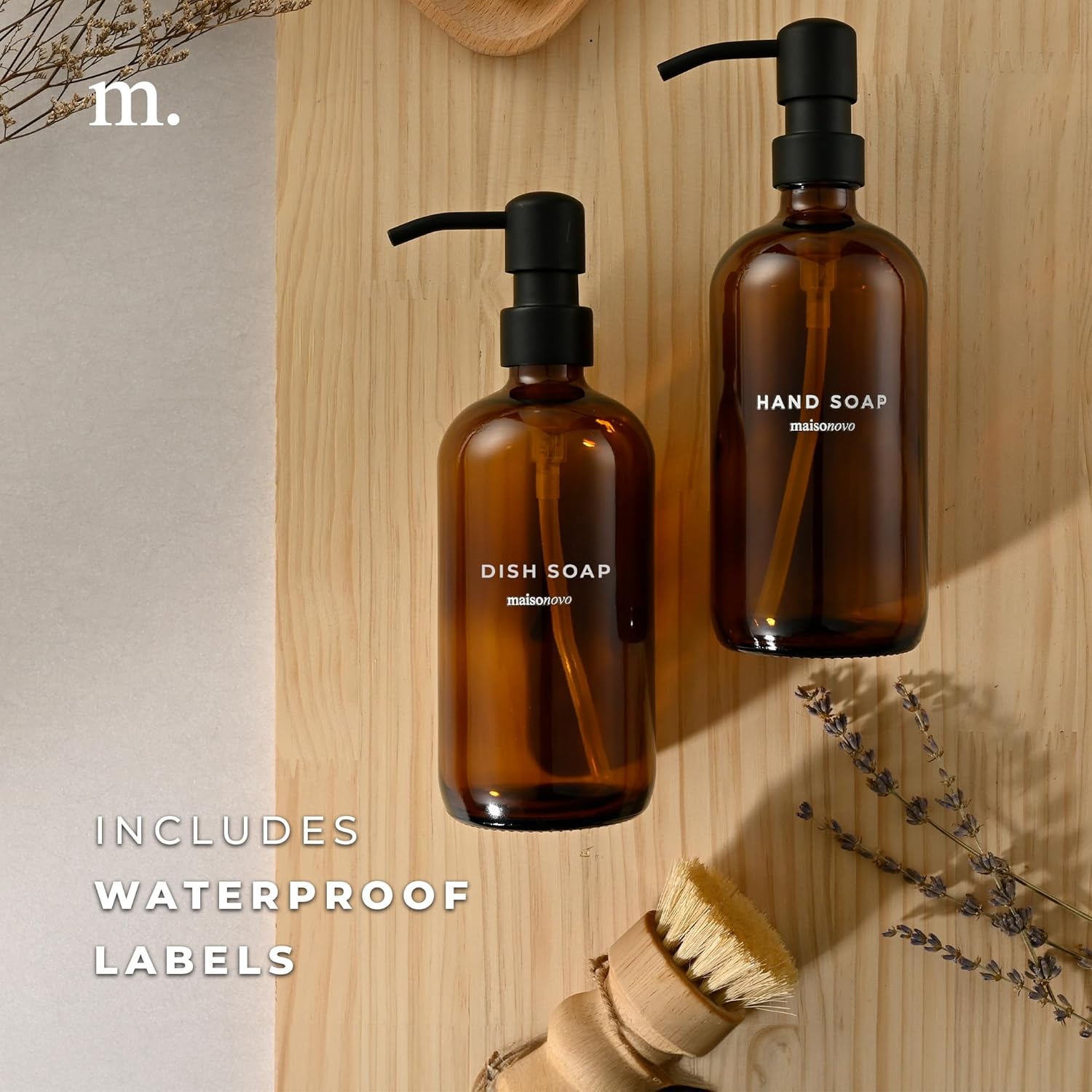 The Pebble - Glass Soap Dispenser Set