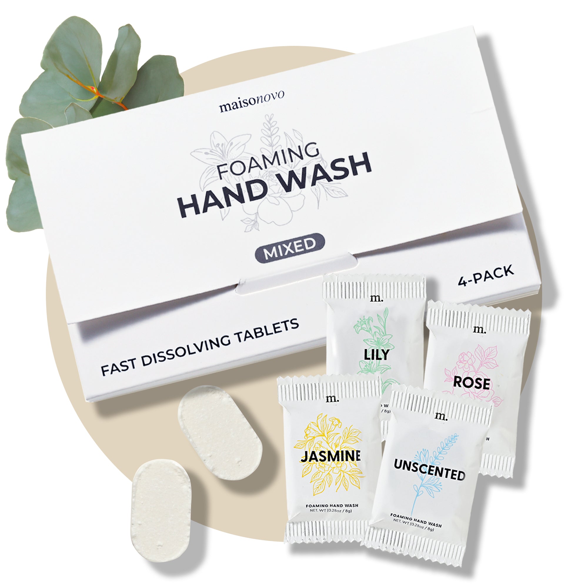 Foaming Hand Soap Tablets Unscented x 12