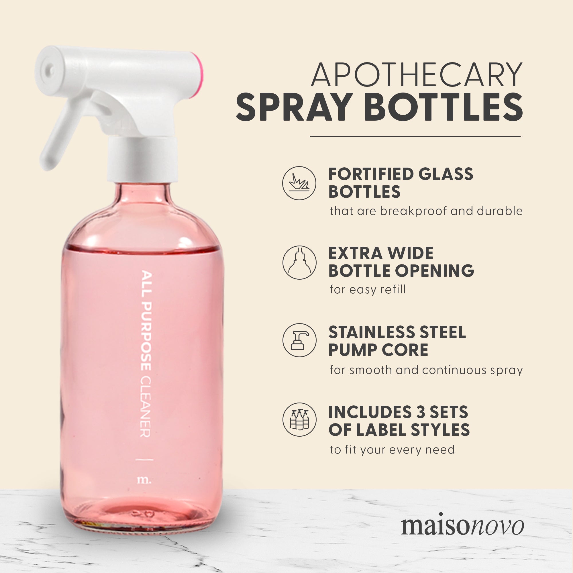 #Color_Pink Bottle / White Pump