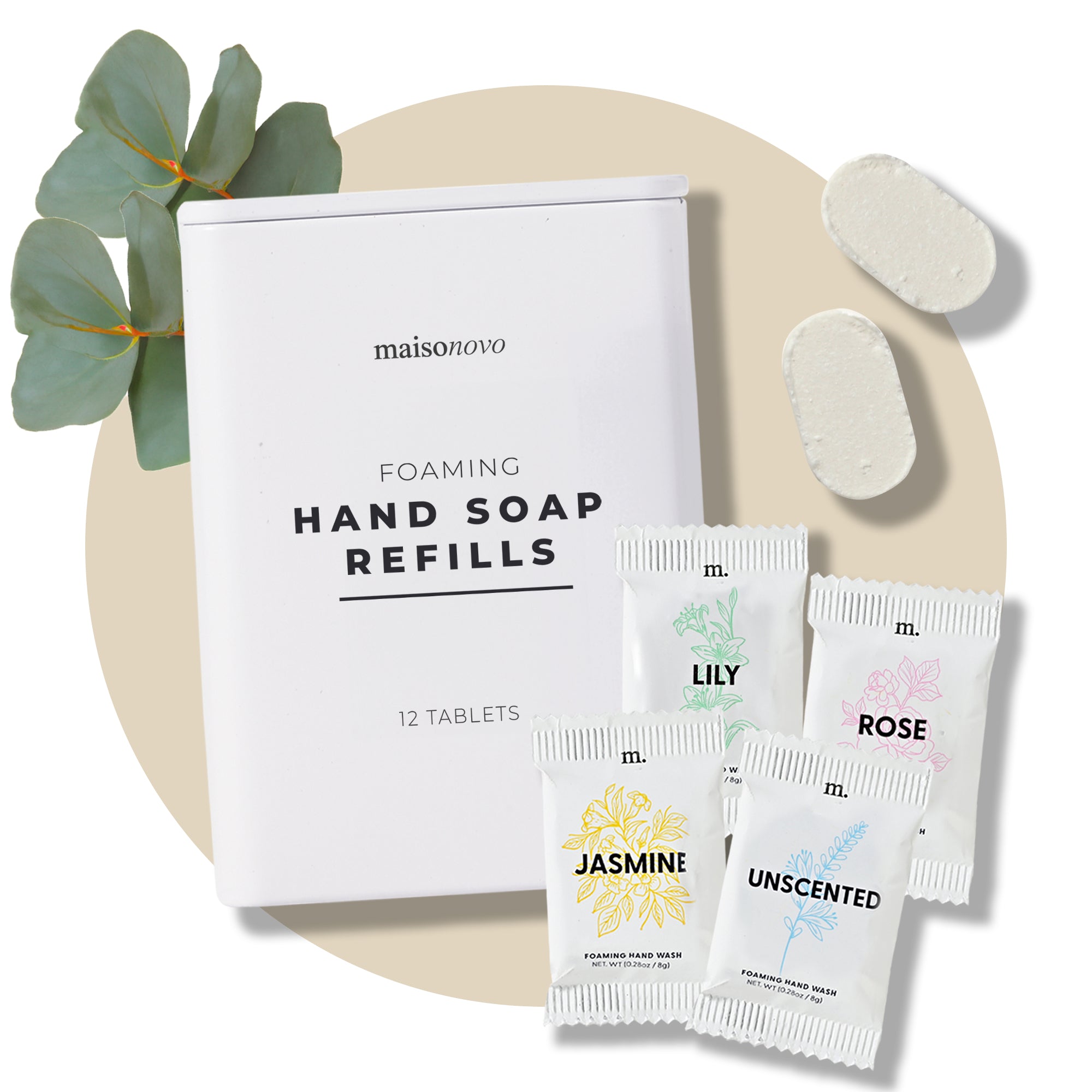 Foaming Hand Soap Tablets Unscented x 12