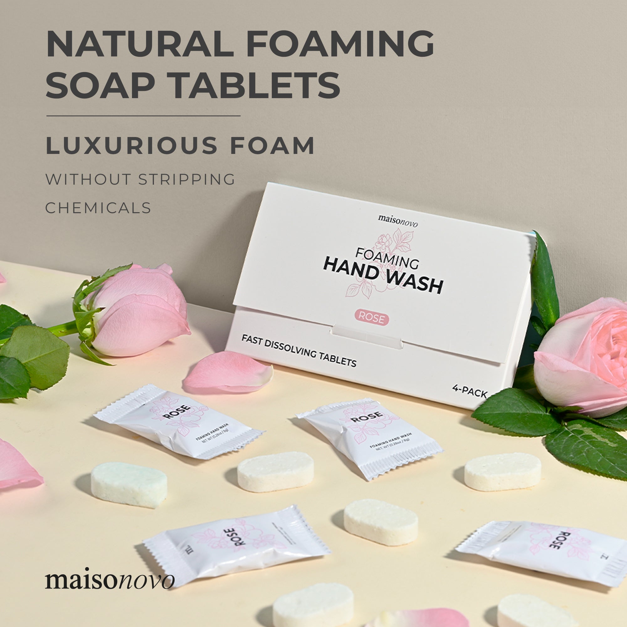 Foaming Hand Soap Tablets Unscented x 12