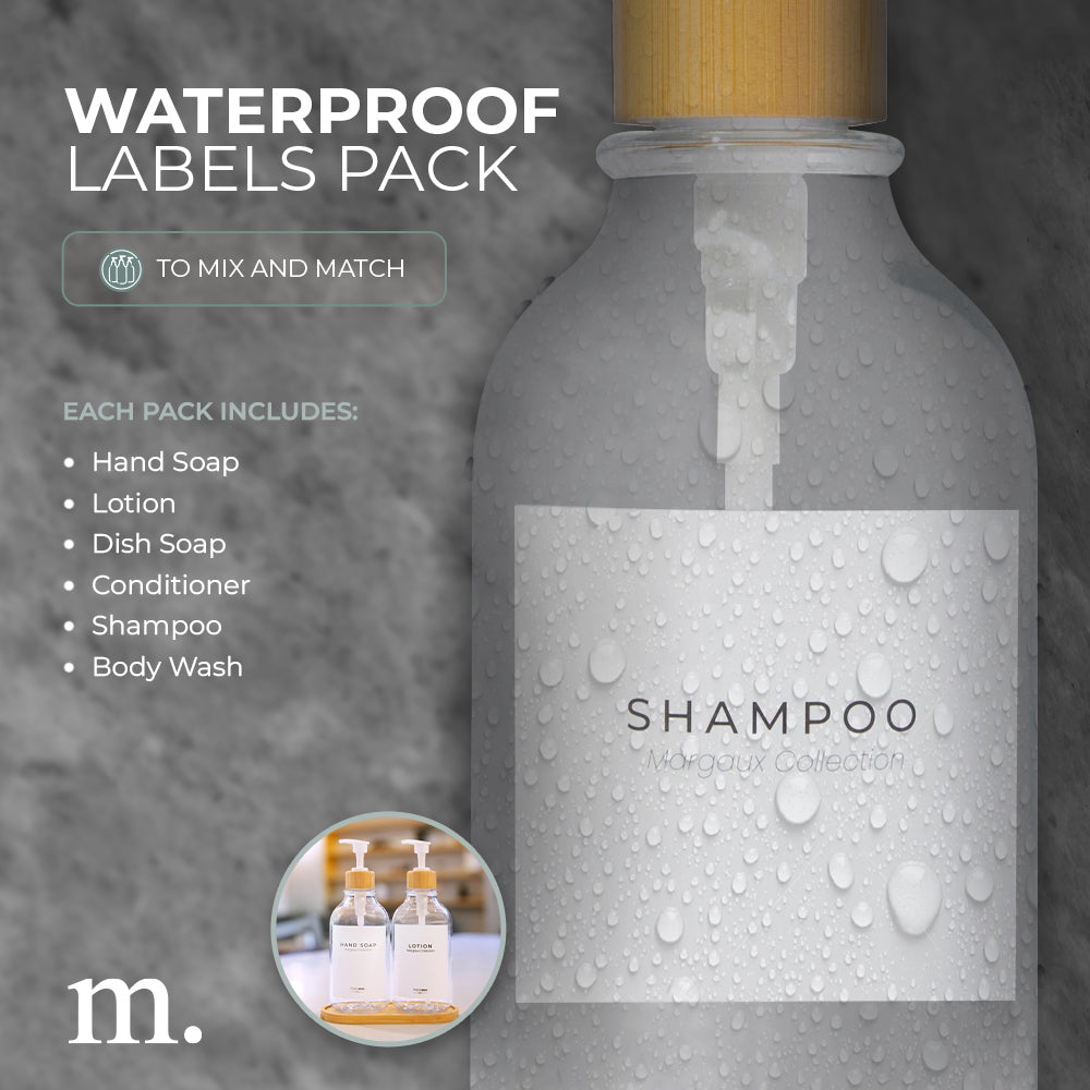 #Color_Clear Plastic + Labels + Bamboo Tray
