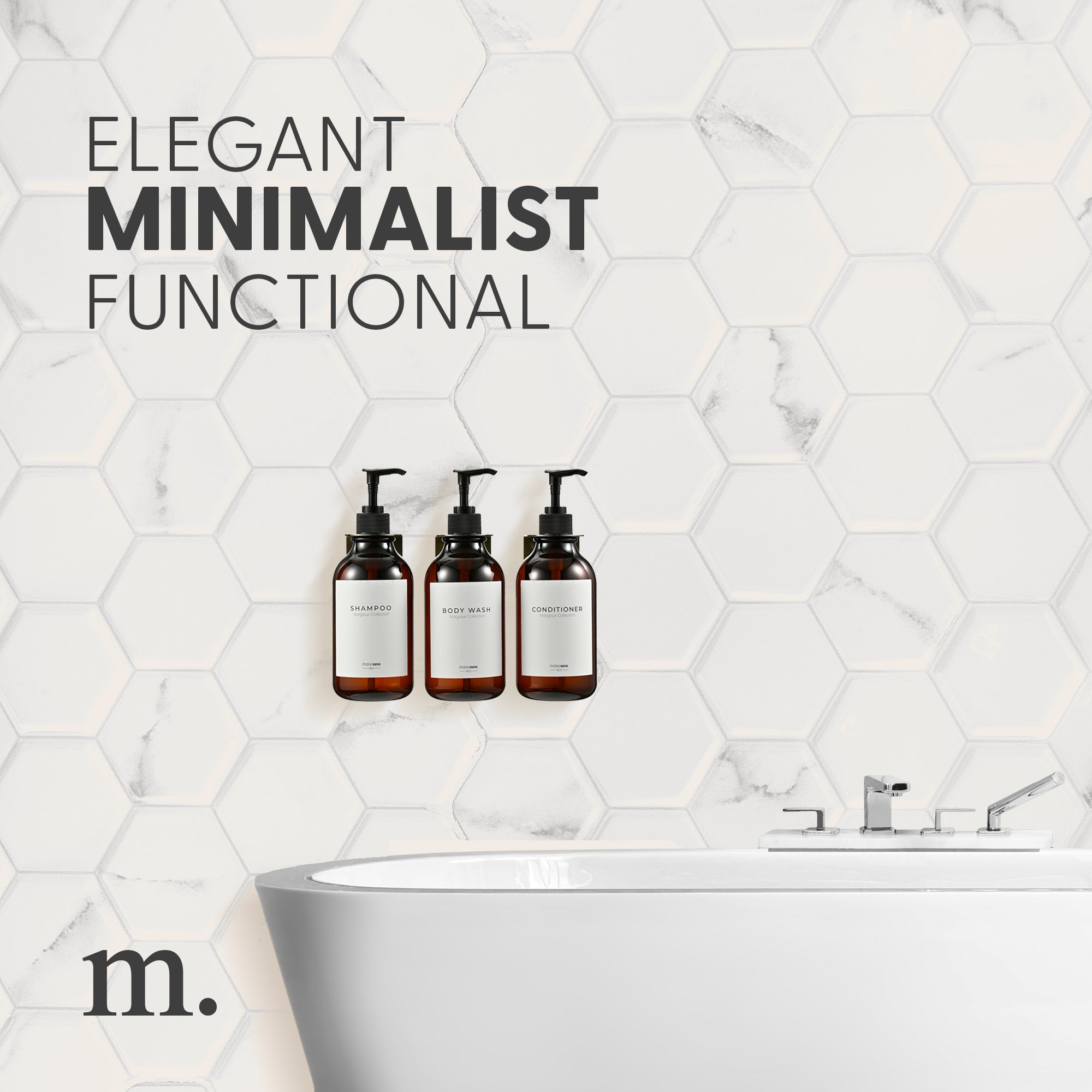 Wall Mounted Soap Dispenser Amber Bronze