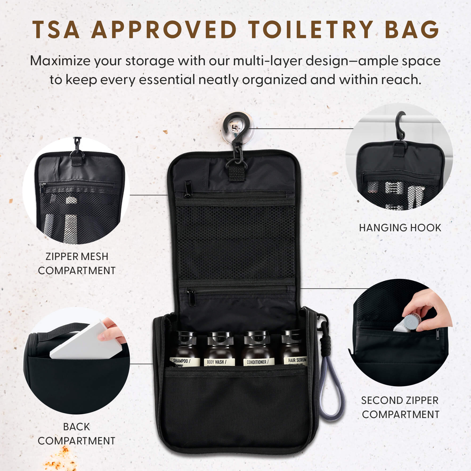 The Hanger - Travel Bottles for Toiletries