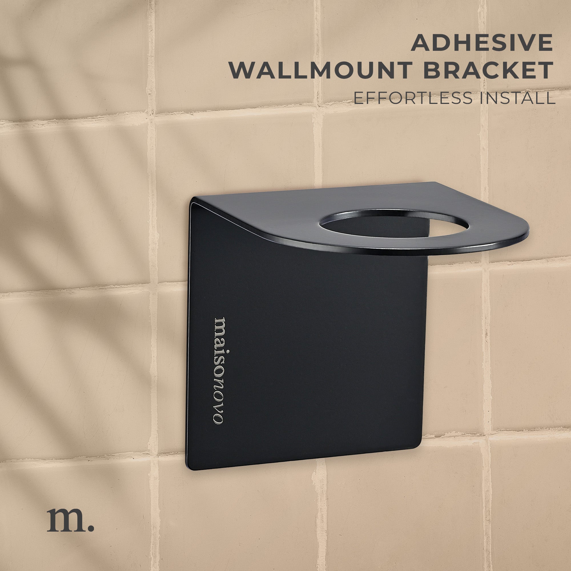 Wall Mounted Soap Dispenser Bamboo Amber