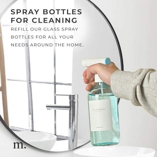 Amber Glass Spray Bottle Set – 16.9oz (Pack of 2)