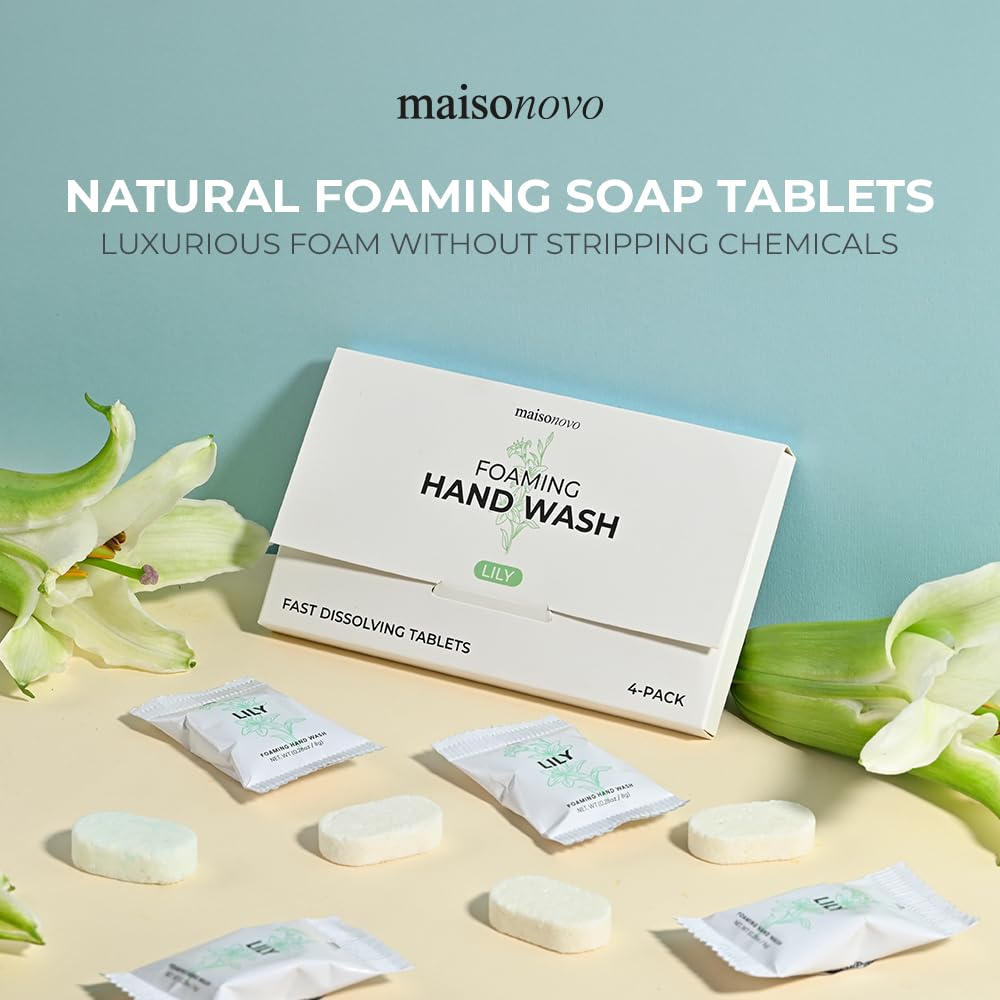 Foaming Hand Soap Tablets Lily x 4
