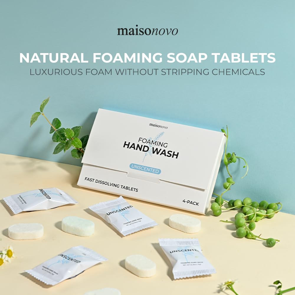 Foaming Hand Soap Tablets Unscented x 4