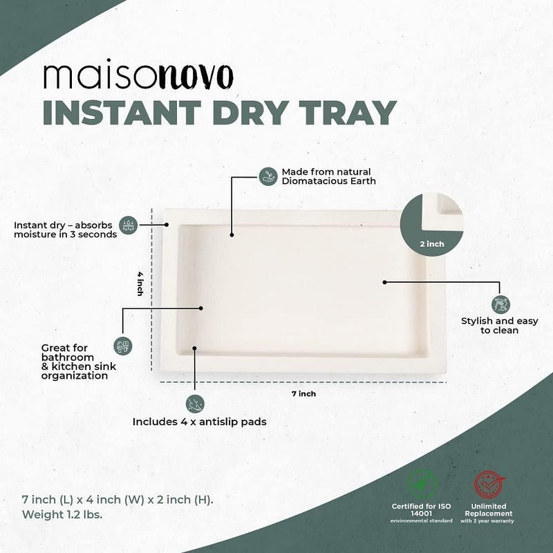 Bathroom Counter Tray Single