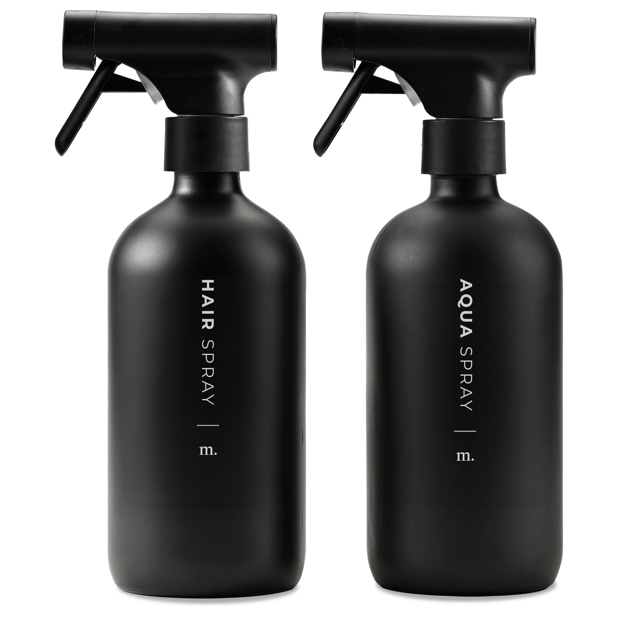 Spray Bottle Set – 16.9oz (2-Pack, Black)