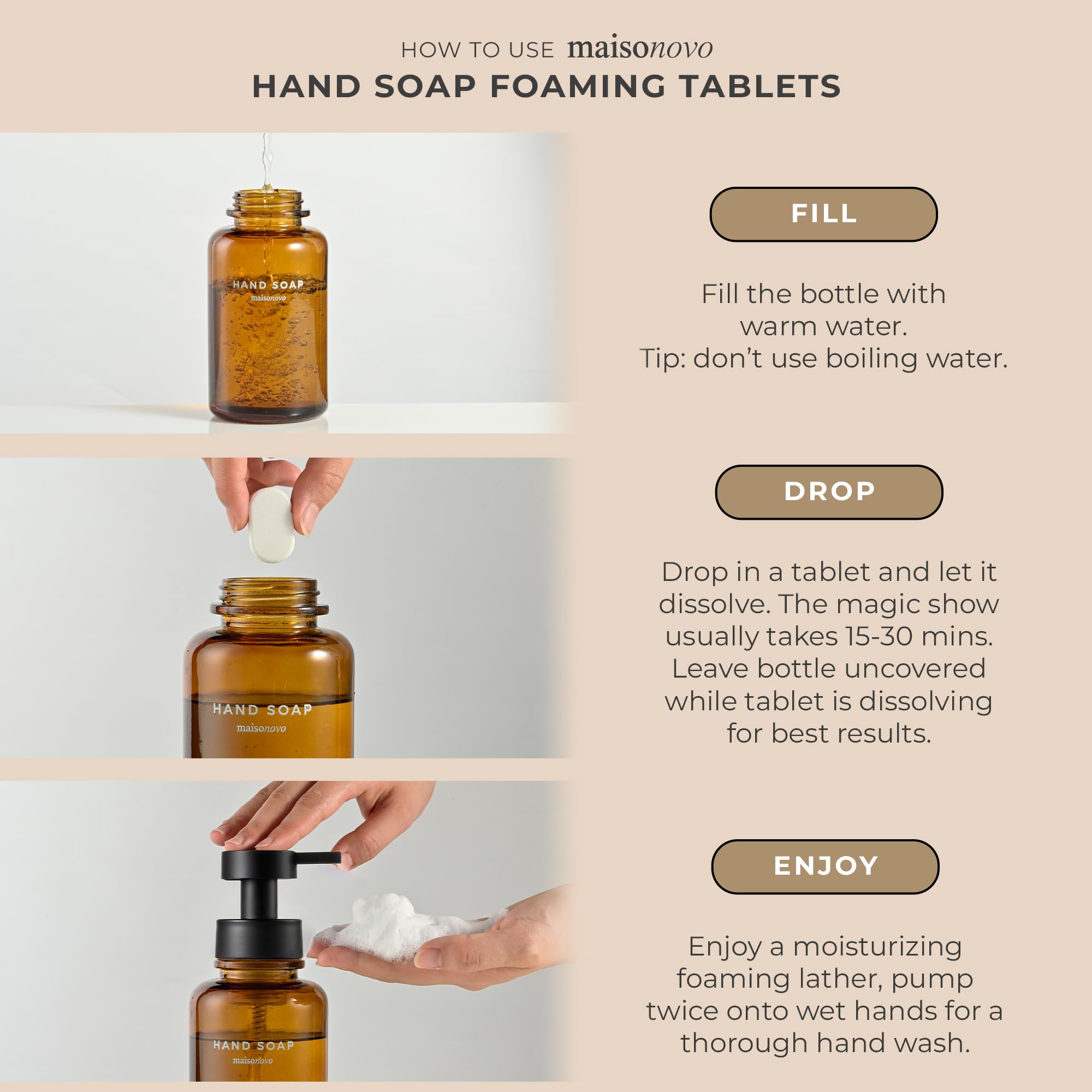 Foaming Soap Dispensers (Set of 2)