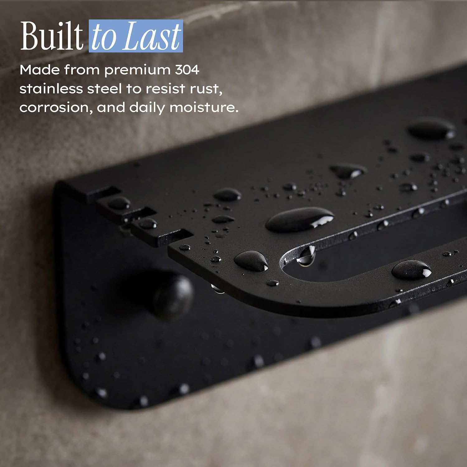 The Shelfie – Wall-Mounted Shower Caddy Set with Anti-Fog Mirror