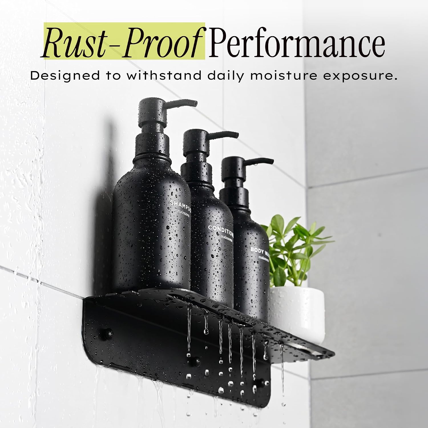 The Shelfie – Wall-Mounted Shower Caddy Set
