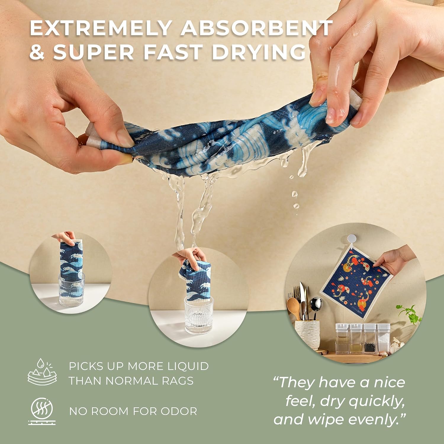 Reusable Dishcloth Kyoto Fish
