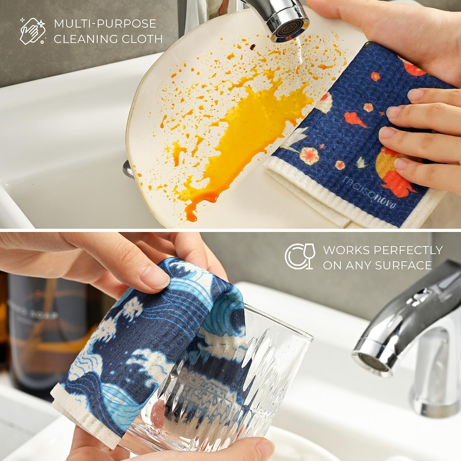Reusable Dishcloth Kyoto Fish