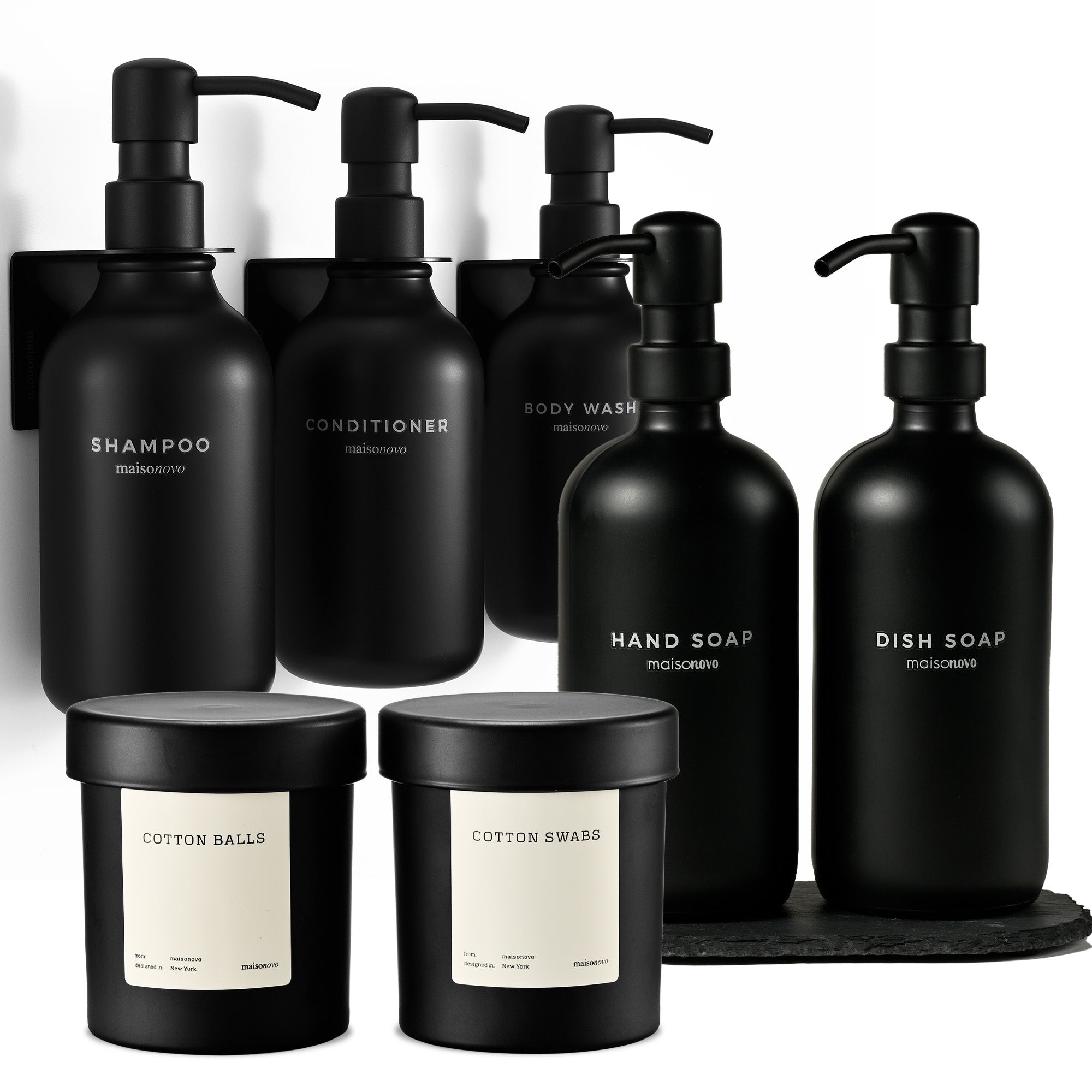 Luxe Harmony Collection – 6 Piece Set Black